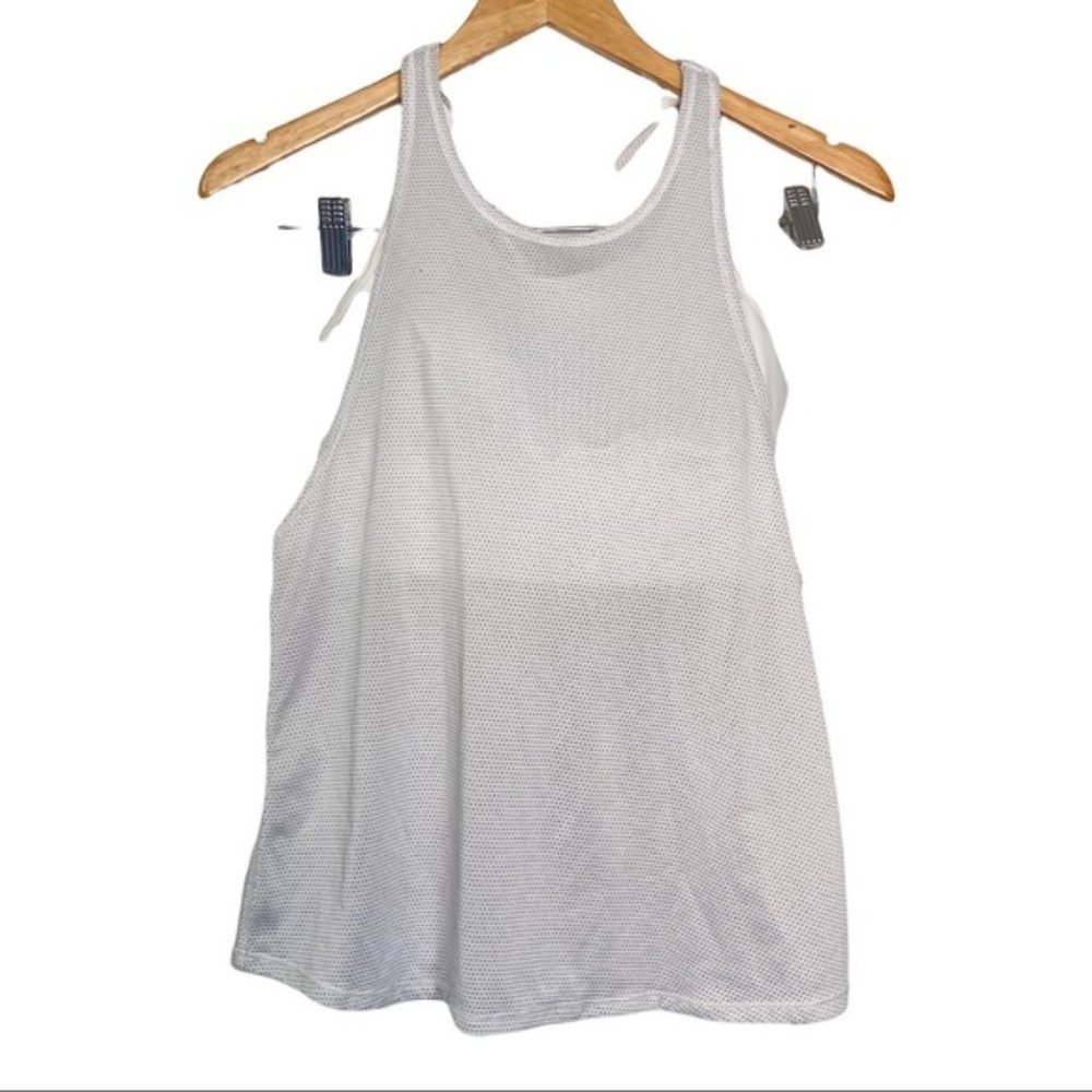 Lululemon Size 4 White Loose Fitting Yoga Activewear Tank Top